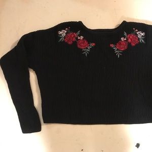 Cropped Black Sweater